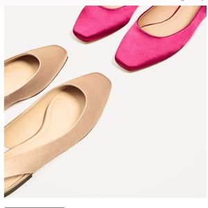 SATIN SLINGBACK BALLERINAS